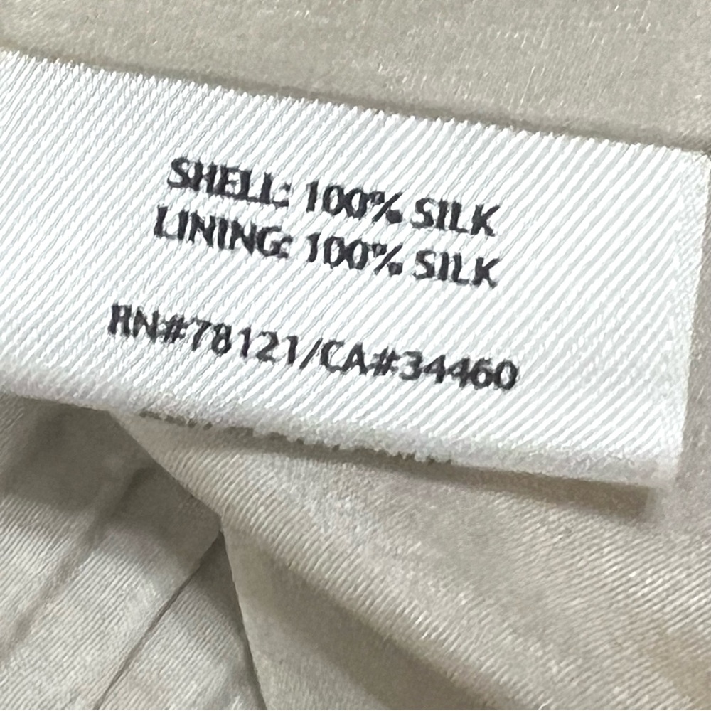 Eileen Fisher Petites Silk Champagne Textured Jacket Women’s Petite Small - Picture 8 of 9